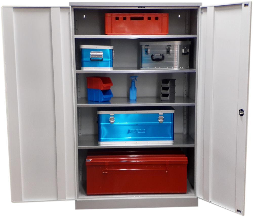 Vorratsschrank Stahlschrank Werkstattschrank mit verzinkten Fachböden